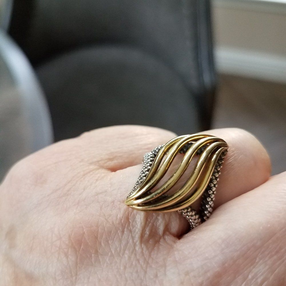 LAGOS ring gold & silver